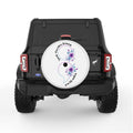 SUICIDE PREVENTION AWARENESS WHITE TIRE COVER