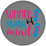 SUMMER STATE OF MIND SILVER CARBON FIBER TIRE COVER