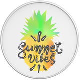 SUMMER VIBES PINAPPLE WHITE TIRE COVER