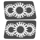 SUNFLOWERS QUARTER WINDOW DRIVER & PASSENGER DECALS