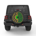 SUNFLOWER BRAIN BLACK CARBON FIBER TIRE COVER