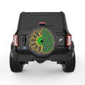 SUNFLOWER BRAIN BLACK CARBON FIBER TIRE COVER