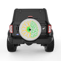SUNFLOWER BRAIN SILVER CARBON FIBER TIRE COVER