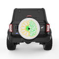 SUNFLOWER BRAIN PEARL  WHITE CARBON FIBER TIRE COVER