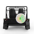 SUNFLOWER BRAIN WHITE CARBON FIBER TIRE COVER FOR MOKE