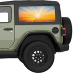 SUNRAYS QUARTER WINDOW DECAL FITS 2018+ JEEP WRANGLER 2 DOOR HARD TOP JL