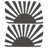 SUNRISE QUARTER WINDOW DRIVER & PASSENGER DECALS