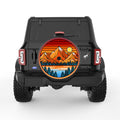 SUNSET MOUNTAINS BLACK CARBON FIBER TIRE COVER