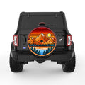 SUNSET MOUNTAINS BLACK TIRE COVER