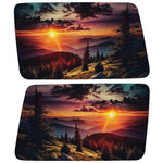 SUNSET MOUNTAINS LANDSCAPE QUARTER WINDOW DRIVER & PASSENGER DECALS