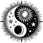 SUN MOON STARS YING YANG