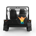 SURF WAVE BLACK CARBON FIBER TIRE COVER FOR MOKE