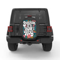 SARCASM IS HOW I HUG PEARL  WHITE CARBON FIBER TIRE COVER