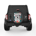 SARCASM IS HOW I HUG BLACK TIRE COVER