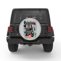 SARCASM IS HOW I HUG WHITE TIRE COVER