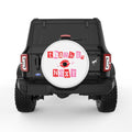 SARCASTIC VALENTINES DAY WHITE TIRE COVER
