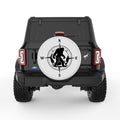 SASQUATCH COMPASS PEARL  WHITE CARBON FIBER TIRE COVER