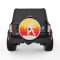 SASQUATCH FISHING SILVER CARBON FIBER TIRE COVER