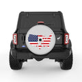 SASQUATCH UNITED STATES SILVER CARBON FIBER TIRE COVER