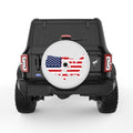 SASQUATCH UNITED STATES PEARL  WHITE CARBON FIBER TIRE COVER