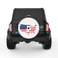 SASQUATCH UNITED STATES WHITE TIRE COVER