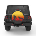 SASQUATCH WITH UNICORN PEARL  WHITE CARBON FIBER TIRE COVER
