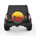 SASQUATCH WITH UNICORN BLACK CARBON FIBER TIRE COVER