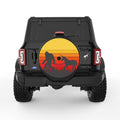 SASQUATCH WITH UNICORN BLACK TIRE COVER