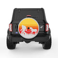 SASQUATCH WITH UNICORN SILVER CARBON FIBER TIRE COVER