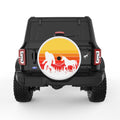 SASQUATCH WITH UNICORN WHITE TIRE COVER