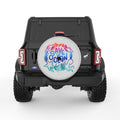 SAVE THE OCEAN SILVER CARBON FIBER TIRE COVER