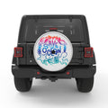 SAVE THE OCEAN SILVER CARBON FIBER TIRE COVER