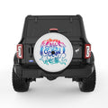 SAVE THE OCEAN PEARL  WHITE CARBON FIBER TIRE COVER