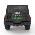SHAKE YOUR SHAMROCKS BLACK CARBON FIBER TIRE COVER