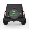 SHAKE YOUR SHAMROCKS BLACK CARBON FIBER TIRE COVER