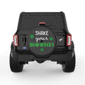 SHAKE YOUR SHAMROCKS BLACK TIRE COVER