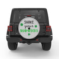 SHAKE YOUR SHAMROCKS WHITE TIRE COVER