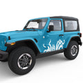 KRAKEN TENTACLES PIRATE SHIP BODY GRAPHIC DECAL FITS 2018+ JEEP WRANGLER 2 DOOR JLU