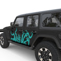 KRAKEN TENTACLES PIRATE SHIP DOOR DECAL FITS 2018+ JEEP WRANGLER 4 DOOR JLU