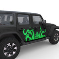 KRAKEN TENTACLES PIRATE SHIP DOOR DECAL FITS 2005-2017 JEEP WRANGLER 4 DOOR JKU