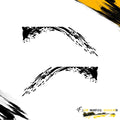 SIDE BACK SPLASH SIDE GRAPHIC DRIVER & PASSENGER DECALS