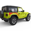 SIDE BACK SPLASH DOOR DECAL FITS 2005-2017 JEEP WRANGLER 2 DOOR JKU