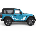 SIDE DOORS SPLASH GRAPHICS SIDE GRAPHIC DECAL FITS 2005-2017 JEEP WRANGLER 2 DOOR JK