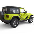 SIDE DOORS SPLASH GRAPHICS DOOR DECAL FITS 2005-2017 JEEP WRANGLER 2 DOOR JKU