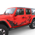 SIDE DOORS SPLASH GRAPHICS BODY GRAPHIC DECAL FITS 2018+ JEEP WRANGLER 4 DOOR JLU