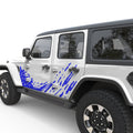 SIDE DOORS SPLASH GRAPHICS DOOR DECAL FITS 2018+ JEEP WRANGLER 4 DOOR JLU