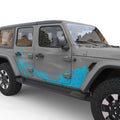 SIDE DOORS SPLASH GRAPHICS BODY GRAPHIC DECAL FITS 2005-2017 JEEP WRANGLER 4 DOOR JKU