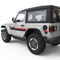SIDE LINES GRAPHICS DOOR DECAL FITS 2018+ JEEP WRANGLER 2 DOOR JLU