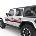 SIDE LINES GRAPHICS DOOR DECAL FITS 2018+ JEEP WRANGLER 4 DOOR JLU