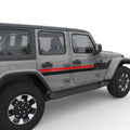 SIDE LINES GRAPHICS DOOR DECAL FITS 2005-2017 JEEP WRANGLER 4 DOOR JKU